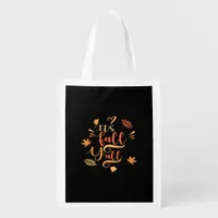 Happy Fall Y’all It’s Fall Y’all Retro Classic Grocery Bag