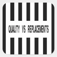 Quality vs Replacements Referee Design Sticker