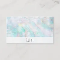 *~* Pastel Rainbow Reiki Yoga Healing Business Card