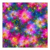 Floral Explosion Abstract Poster