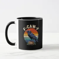 F-Caw-F Raven Moon Gothic Halloween Crow Bird Love Mug