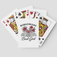 Bgm Bad Girl II Skeleton Heart Hands Edgy Vibe Poker Cards