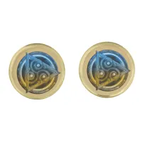 Ethereal Celtic Mandala of Duality Cufflinks