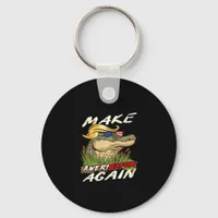 Funny Make Amerigator Again Donald Parody American Keychain