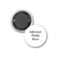 Customize this Miniature  Round  Photo Magnet