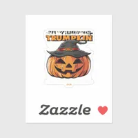 Happy Halloween Trumpkin Classic Sticker
