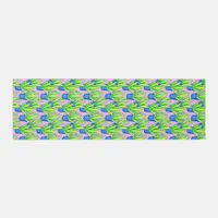 Aloe Vera Plants Pattern Monogrammed Outdoor Rug