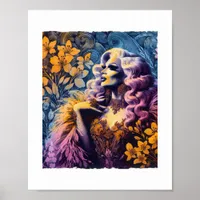 Gorgeous Drag Queen in Flowers Poster