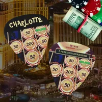 Las Vegas Bachelorette Party | Jackpot Winner Name Guitar Pick