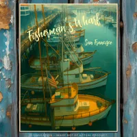 Fishing Fleet at Fisherman’s Wharf, San Francisco Postcard