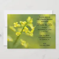 Yellow Wildflowers Bridal Shower Invitation
