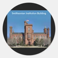 Smithsonian Institution Building in Washington, DC Square Sticker