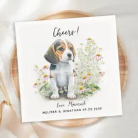 Dog Wedding Cocktail Napkins