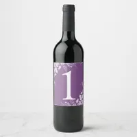 Wine Label Table Number | Vineyard (Purple)