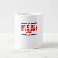 No Kings In America Classic Minimal Clean Giant Coffee Mug