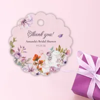 Watercolor Tea Party Bridal Shower Thank You  Favor Tags