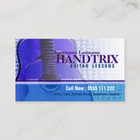 GUITAR "Purple Blues" Business card