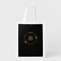 Cottagecore Aesthetic Academia Goblincore Bee Grocery Bag