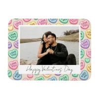 Cute Valentines Day "I Love You" Heart Candy Photo Magnet