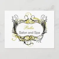 yellow and white Chic Business Thank You Cards