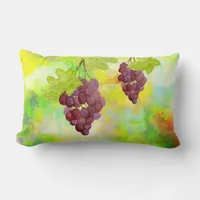 *~* Winery Cellar Wine Grapes Vineyard wine Lumbar Pillow