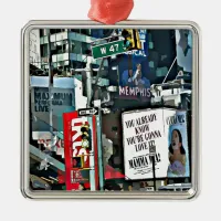 Mamma Mia NYC Design Metal Ornament