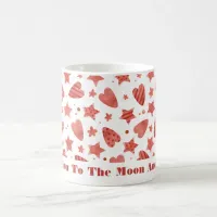 Valentine Hearts & Stars Pattern Coffee Mug