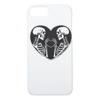 Skeleton Heart Hands Sign Halloween Costume Retro  iPhone 8/7 Case