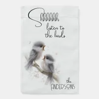  Whimsical Singing Baby Chickadees Garden Flag