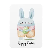 Adorable Watercolor Easter Bunny Magnet