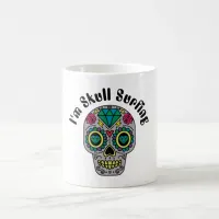 Decorated Abstract Skull Coffee Mug