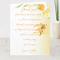 Folded thank you cards 