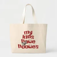 Animal Lovers Funny Goat Large Tote Bag