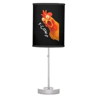Gothic Humor Funny F Caw F Crow Design Table Lamp