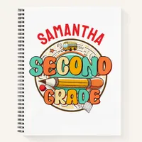 Second Grade – Cute Back to School Supplies Notebo Notebook