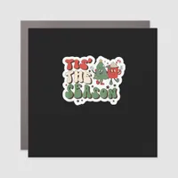 Tis Season Retro Funny Sloth Car Magnet