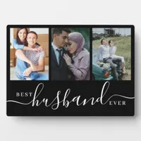 Best Husband Ever 3-Photo Collage Plaque