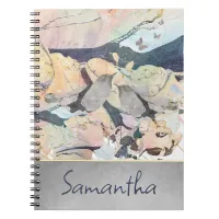 Pastel Watercolor Birds & Butterflies Personalized Notebook