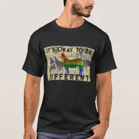 Rainbow Zebra | LGBTQ Pride | Be Different T-Shirt