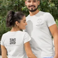 Logo Name Photography Studio QR Code T-Shirt