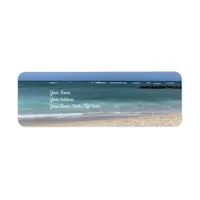 Beach Surf Coastal Ocean Label