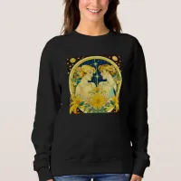 Horoscope Sign Gemini Twins Ethereal Art Sweatshirt