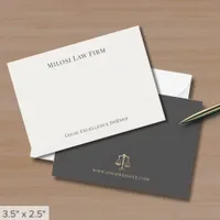 Minimalist Elegant Legal Note Card