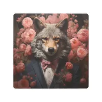 Elegant Wolf Metal Print