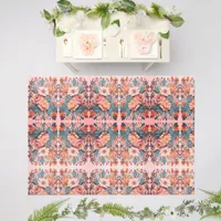 Floral Painting on Floor Outdoor Rug