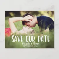 Modern Elegant Save our Date Announcement Postcard