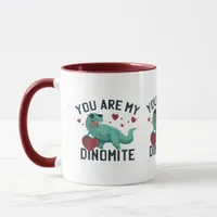 Dinomite Valentine Humor T-Rex Mug