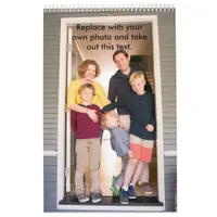 Single Page Calendar Add Your Photos