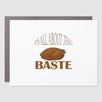 All About That Baste Quote Creative Minimal Style Car Magnet