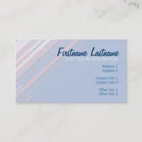 Pastel Diagonal Stripes Business Card